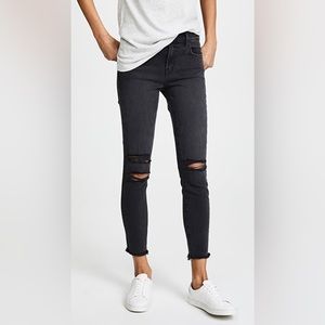 J Brand Photo Ready Cropped Skinny Jeans | Size 24 | Mercy Black